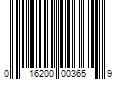 Barcode Image for UPC code 016200003659