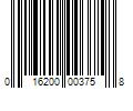 Barcode Image for UPC code 016200003758