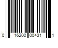 Barcode Image for UPC code 016200004311