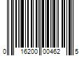 Barcode Image for UPC code 016200004625