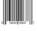 Barcode Image for UPC code 016200006377