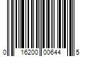 Barcode Image for UPC code 016200006445