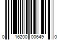 Barcode Image for UPC code 016200006490