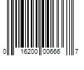 Barcode Image for UPC code 016200006667