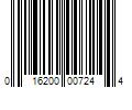 Barcode Image for UPC code 016200007244