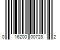 Barcode Image for UPC code 016200007282