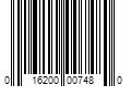 Barcode Image for UPC code 016200007480