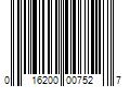 Barcode Image for UPC code 016200007527