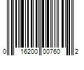 Barcode Image for UPC code 016200007602