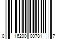 Barcode Image for UPC code 016200007817