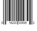 Barcode Image for UPC code 016200009392