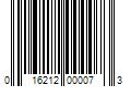 Barcode Image for UPC code 016212000073. Product Name: 