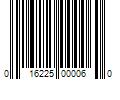 Barcode Image for UPC code 016225000060