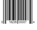 Barcode Image for UPC code 016235000074