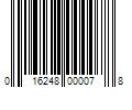 Barcode Image for UPC code 016248000078