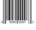 Barcode Image for UPC code 016250000073