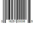 Barcode Image for UPC code 016251000065