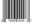 Barcode Image for UPC code 016253000087