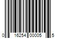 Barcode Image for UPC code 016254000055