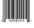 Barcode Image for UPC code 016265000051