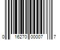 Barcode Image for UPC code 016270000077