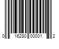 Barcode Image for UPC code 016280000012