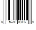 Barcode Image for UPC code 016298000059