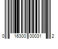 Barcode Image for UPC code 016300000312