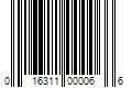 Barcode Image for UPC code 016311000066