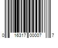 Barcode Image for UPC code 016317000077