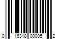 Barcode Image for UPC code 016318000052