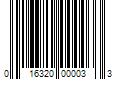 Barcode Image for UPC code 016320000033