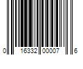 Barcode Image for UPC code 016332000076