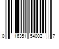 Barcode Image for UPC code 016351540027