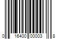 Barcode Image for UPC code 016400000038