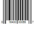 Barcode Image for UPC code 016400000557