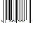 Barcode Image for UPC code 016400000861