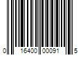 Barcode Image for UPC code 016400000915