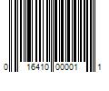 Barcode Image for UPC code 016410000011