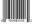 Barcode Image for UPC code 016445000062