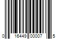 Barcode Image for UPC code 016449000075