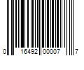 Barcode Image for UPC code 016492000077