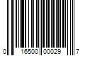 Barcode Image for UPC code 016500000297