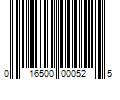 Barcode Image for UPC code 016500000525