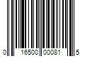 Barcode Image for UPC code 016500000815