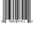 Barcode Image for UPC code 016500074120