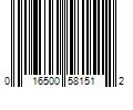 Barcode Image for UPC code 016500581512