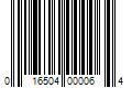 Barcode Image for UPC code 016504000064