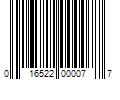 Barcode Image for UPC code 016522000077