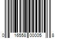 Barcode Image for UPC code 016558000058